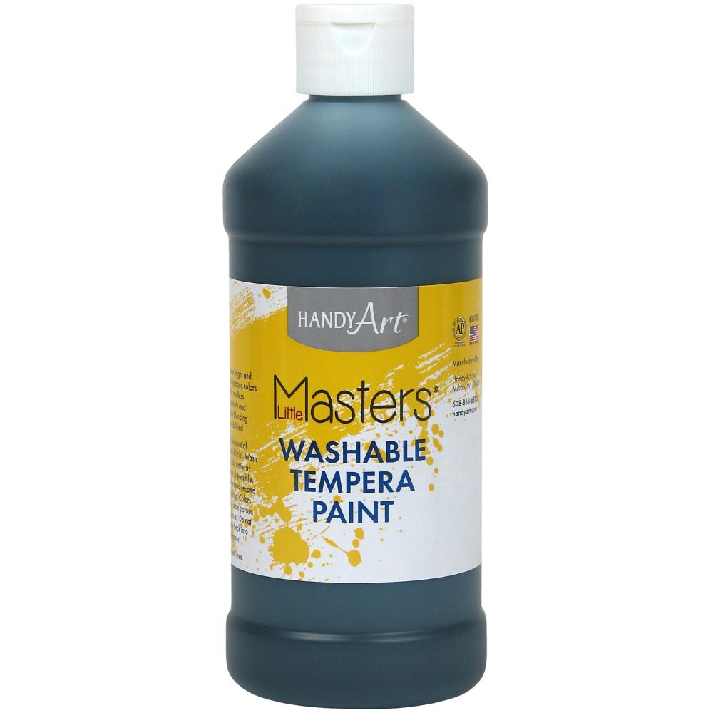 Handy Art 16 oz. Little Masters Washable Tempera Paint, Black